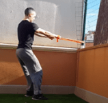 Entrenamiento con bandas elásticas - Remo