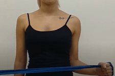 Entrenamiento con bandas elásticas - Rotaciones externas